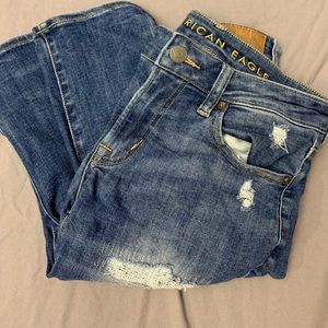 American Eagle ripped skinny jeans